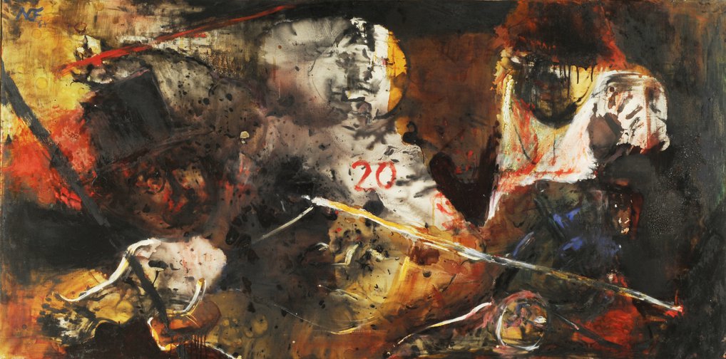 La anarquía del año XX - Felipe Noé (1961) Museo de Bellas Artes
